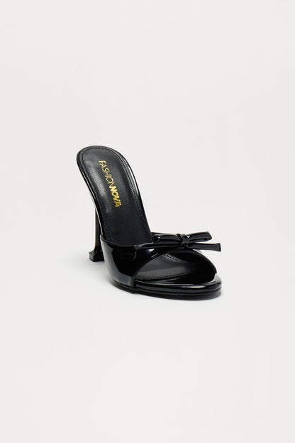 Delilah Bow Mules - Black