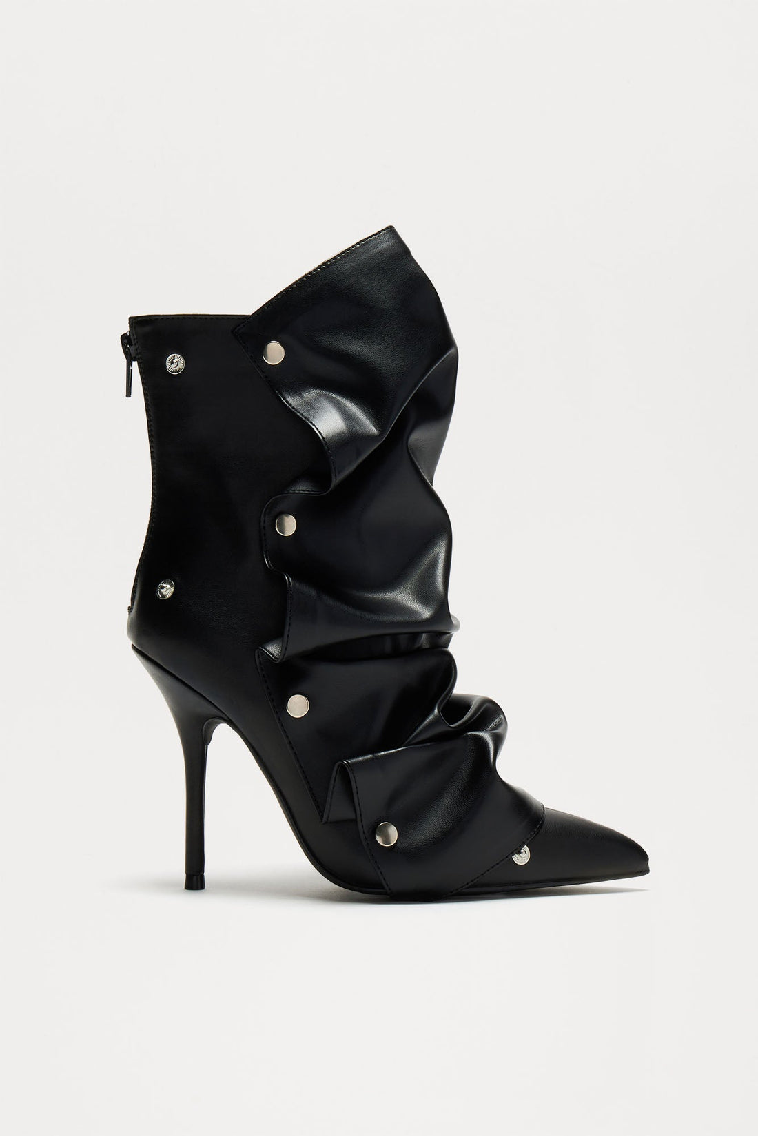 Scarlett Snap Button Booties - Black