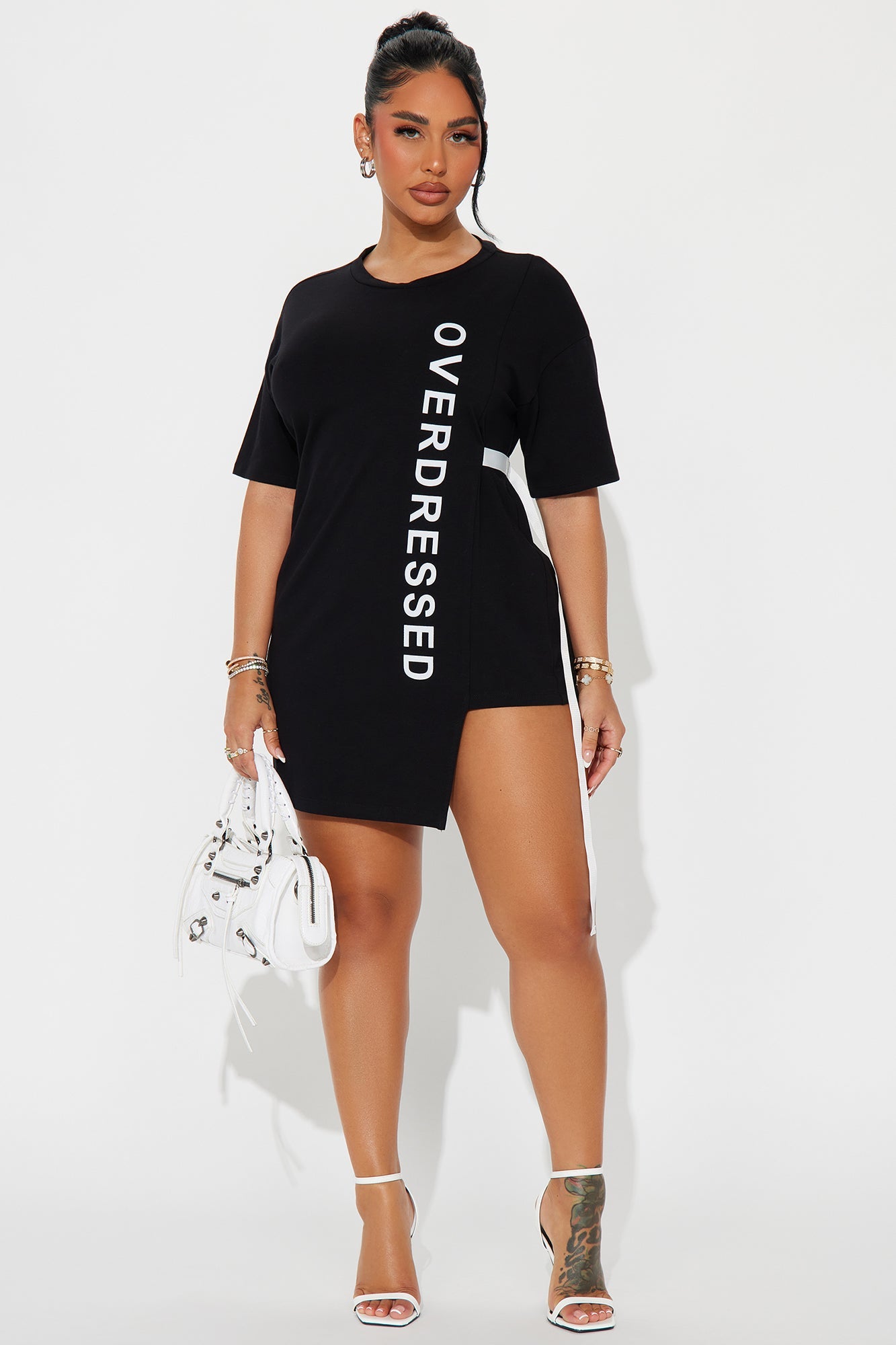 Overdressed Tunic Top - Black/White