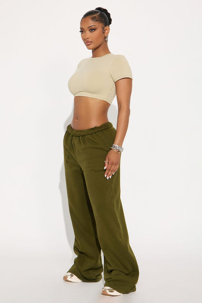 Second Skin Double Lined Super Cropped Tee - Stone