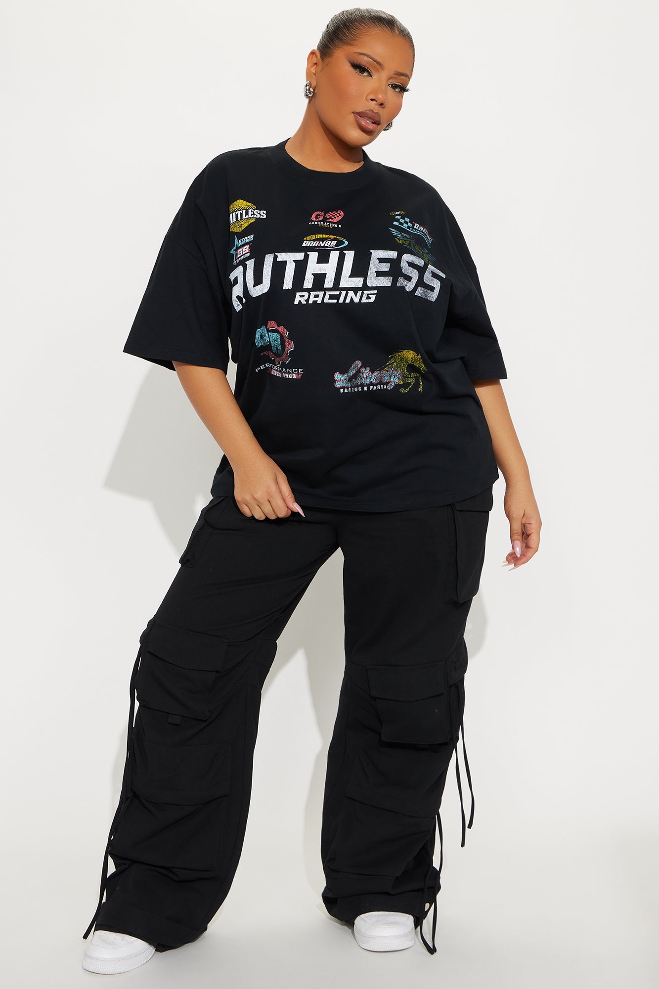 Ruthless Racing Washed Tee - Black