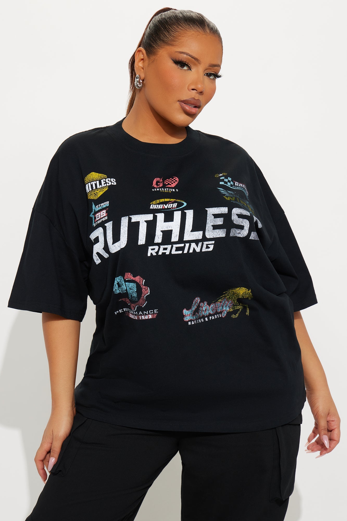 Ruthless Racing Washed Tee - Black