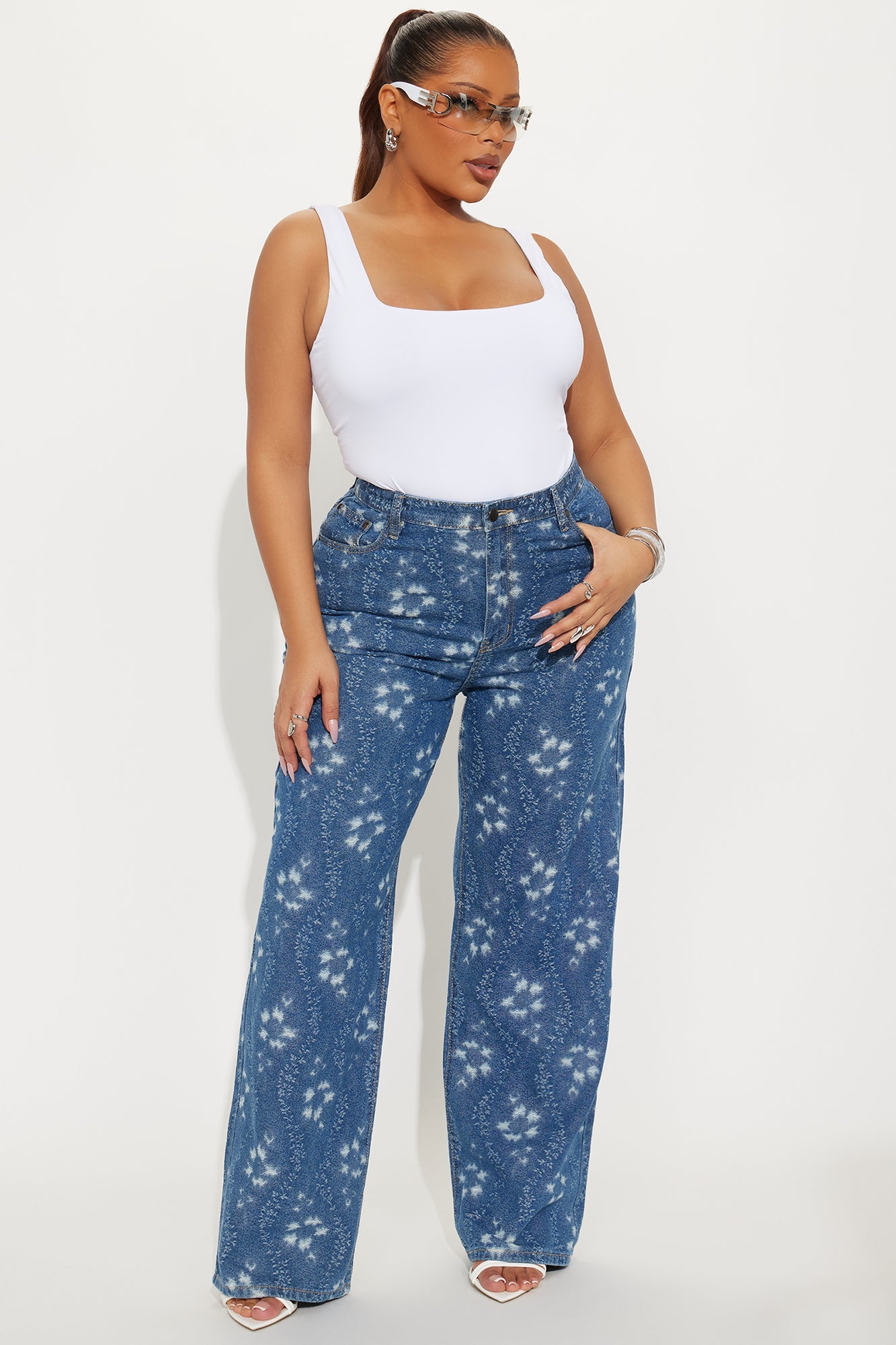 Kaleidoscope Dreams Straight Leg Jeans - Medium Wash