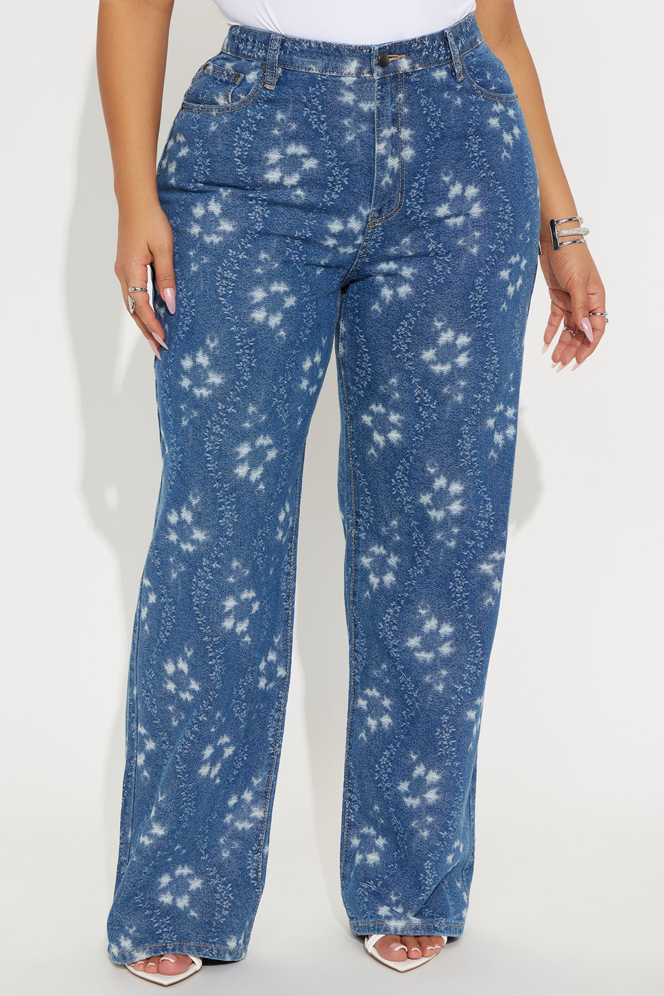 Kaleidoscope Dreams Straight Leg Jeans - Medium Wash