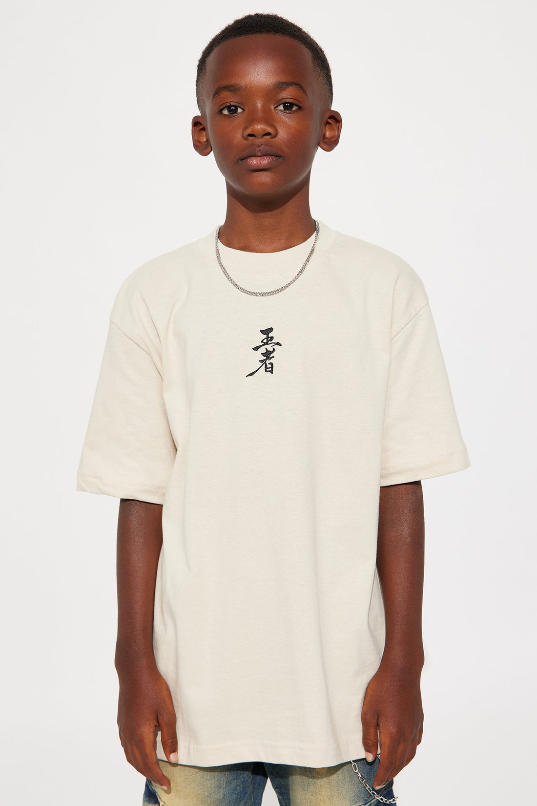 Mini Fierce Dragon Short Sleeve Graphic T-Shirt - Cream