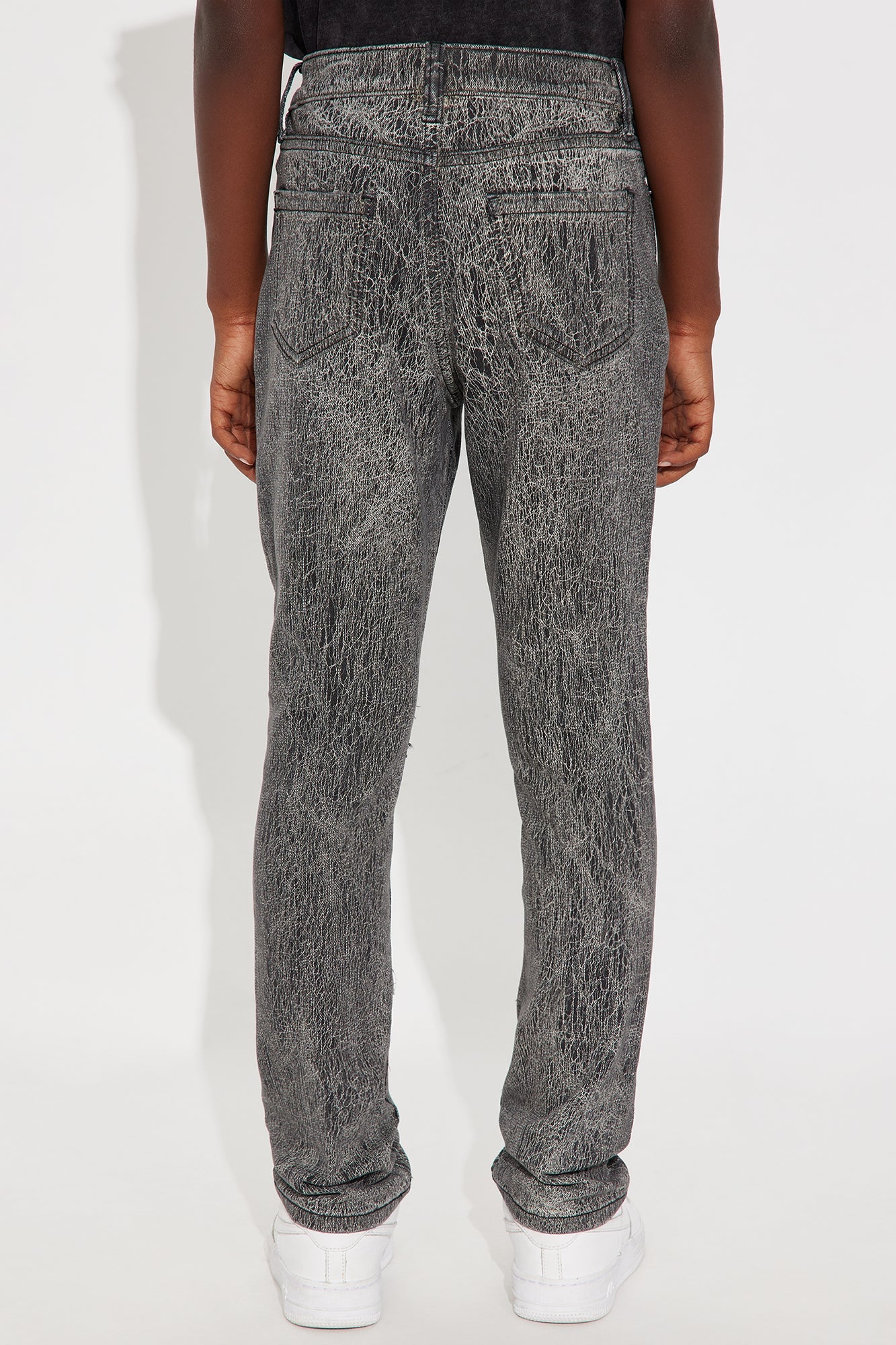 Mini Crack The Code Skinny Jeans - Grey