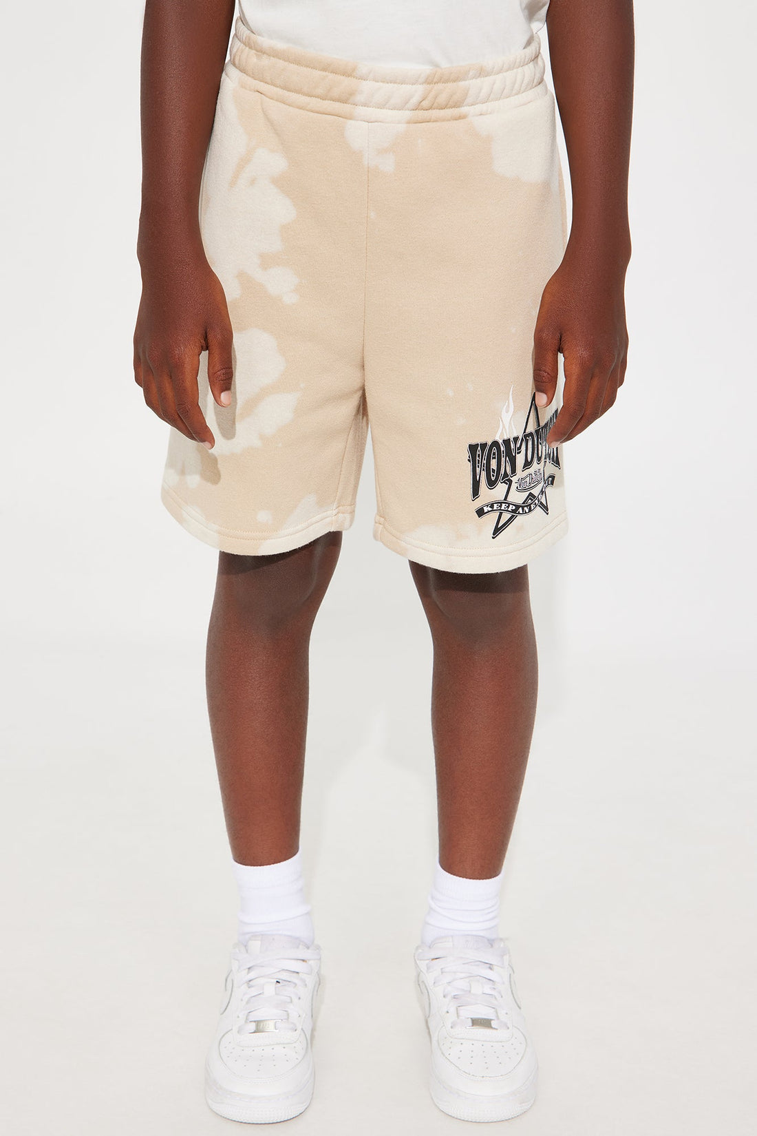 Mini Von Dutch Star Sweatshorts - Cream