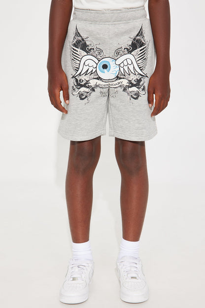 Mini Von Dutch Legendary Sweatshorts - Heather Grey
