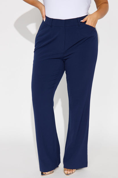 Tasha Dressy High Rise Pants - Navy