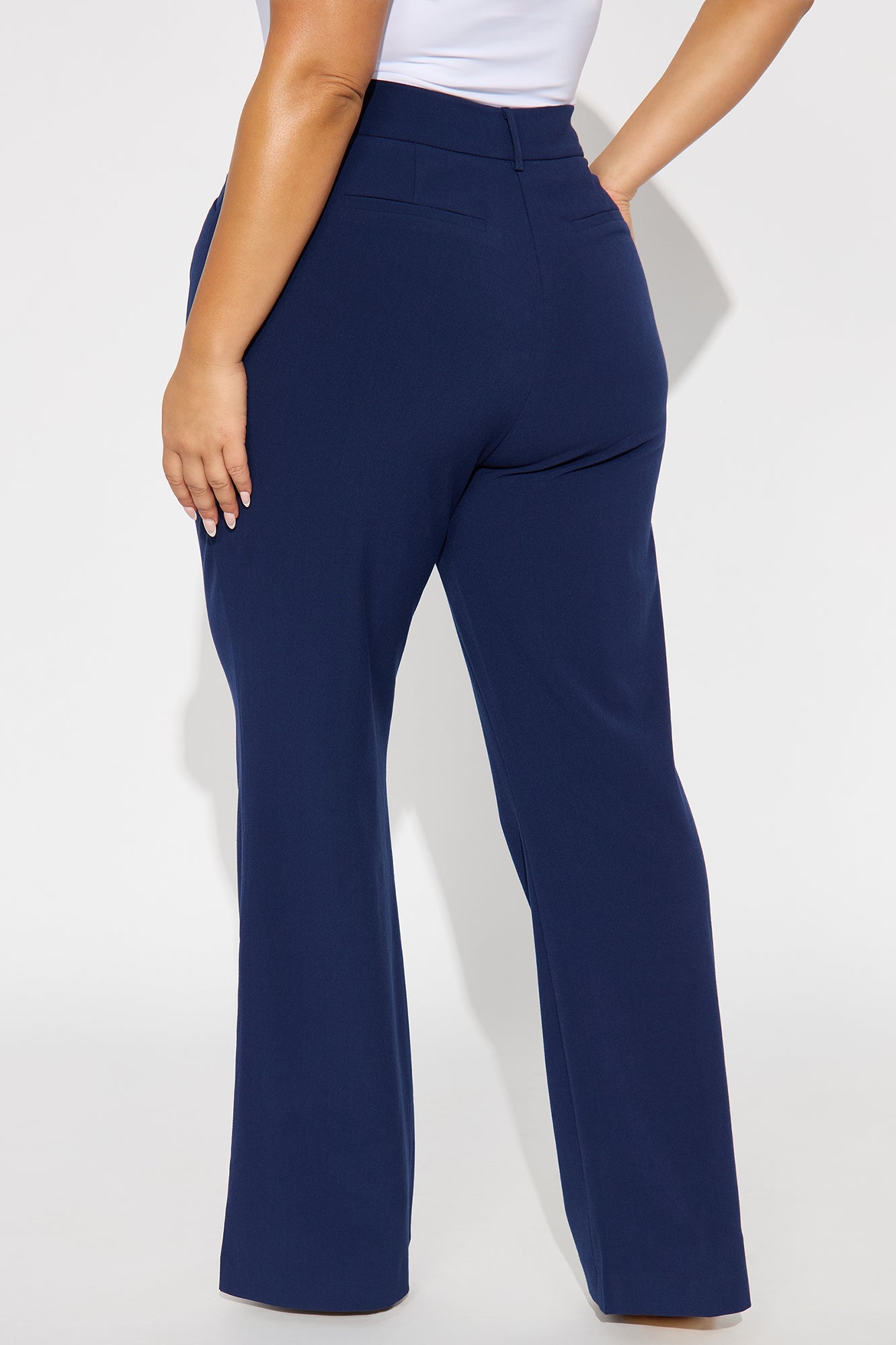 Tasha Dressy High Rise Pants - Navy