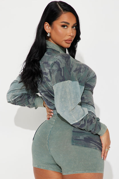 Off Duty Romper - Camouflage