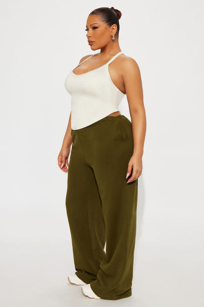 Contour Double Lined V-Neck Tank Top - Bone