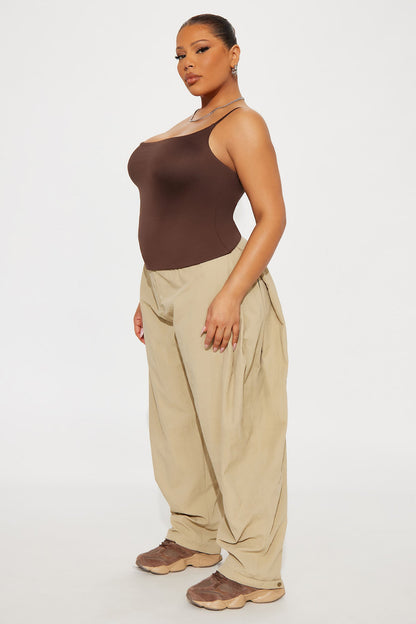 Contour Double Lined Cami Top - Chocolate