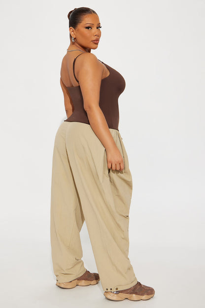 Contour Double Lined Cami Top - Chocolate