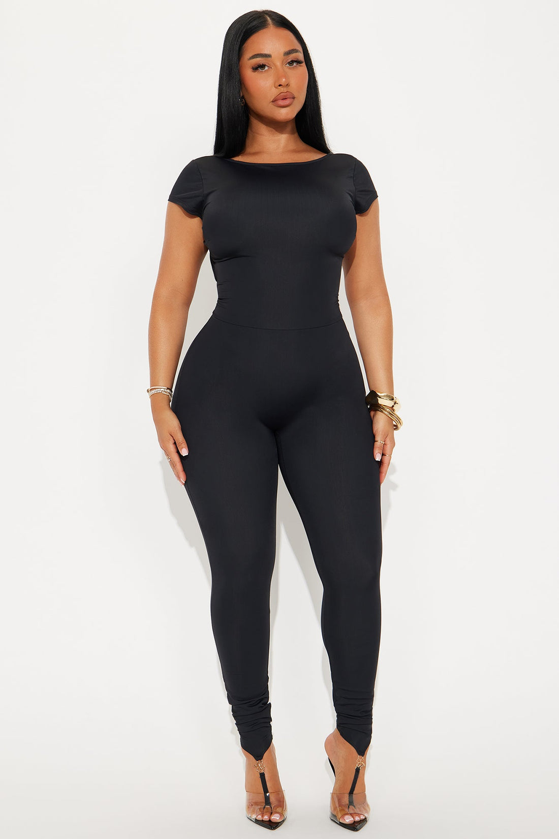 Power Play Toe Ring Jumpsuit - Black