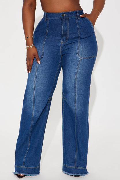 Get To Work Womens High Rise Loose Jeans - Vintage Wash