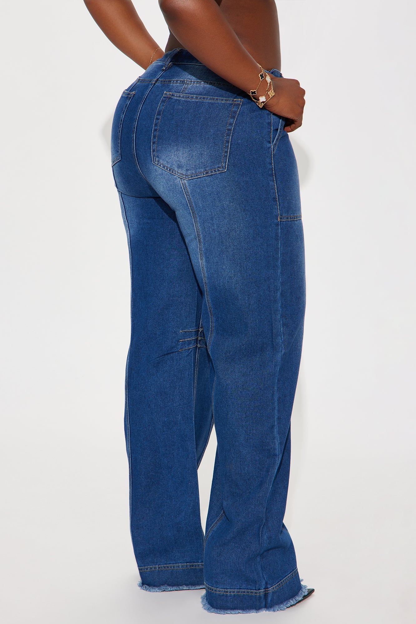 Get To Work Womens High Rise Loose Jeans - Vintage Wash