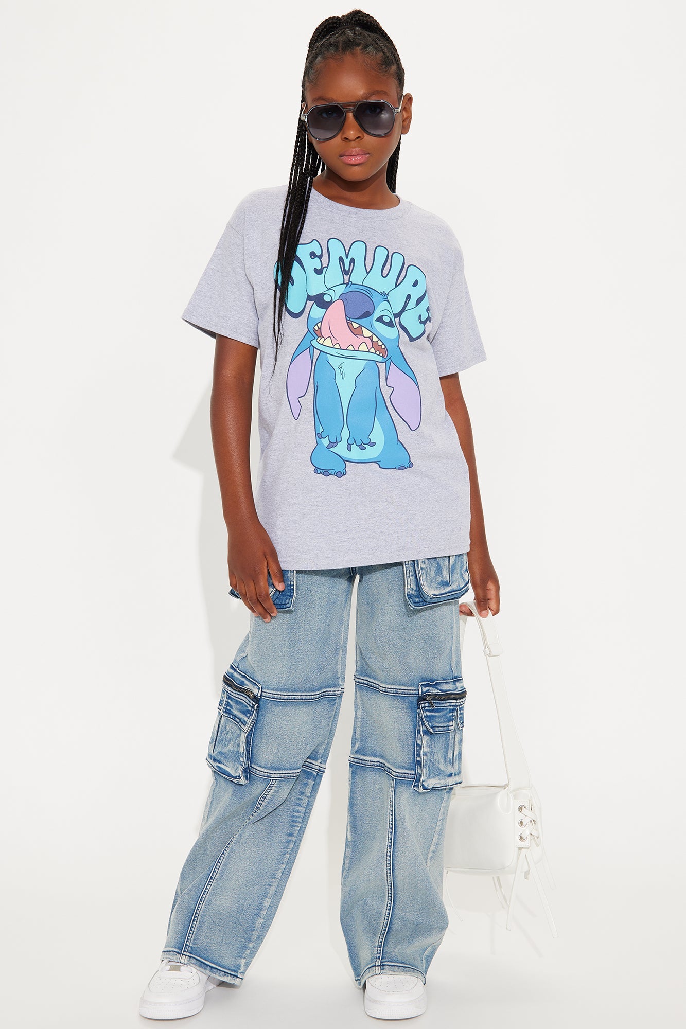 Mini Jasmine Hanging Pocket Cargo Jeans - Indigo