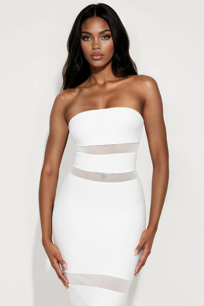 All Yours Bandage Maxi Dress - White