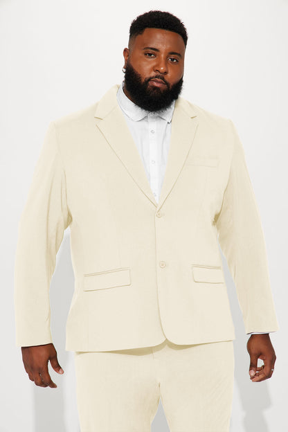 The Modern Stretch Suit Jacket - Cream
