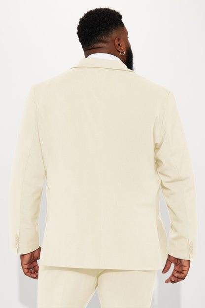 The Modern Stretch Suit Jacket - Cream