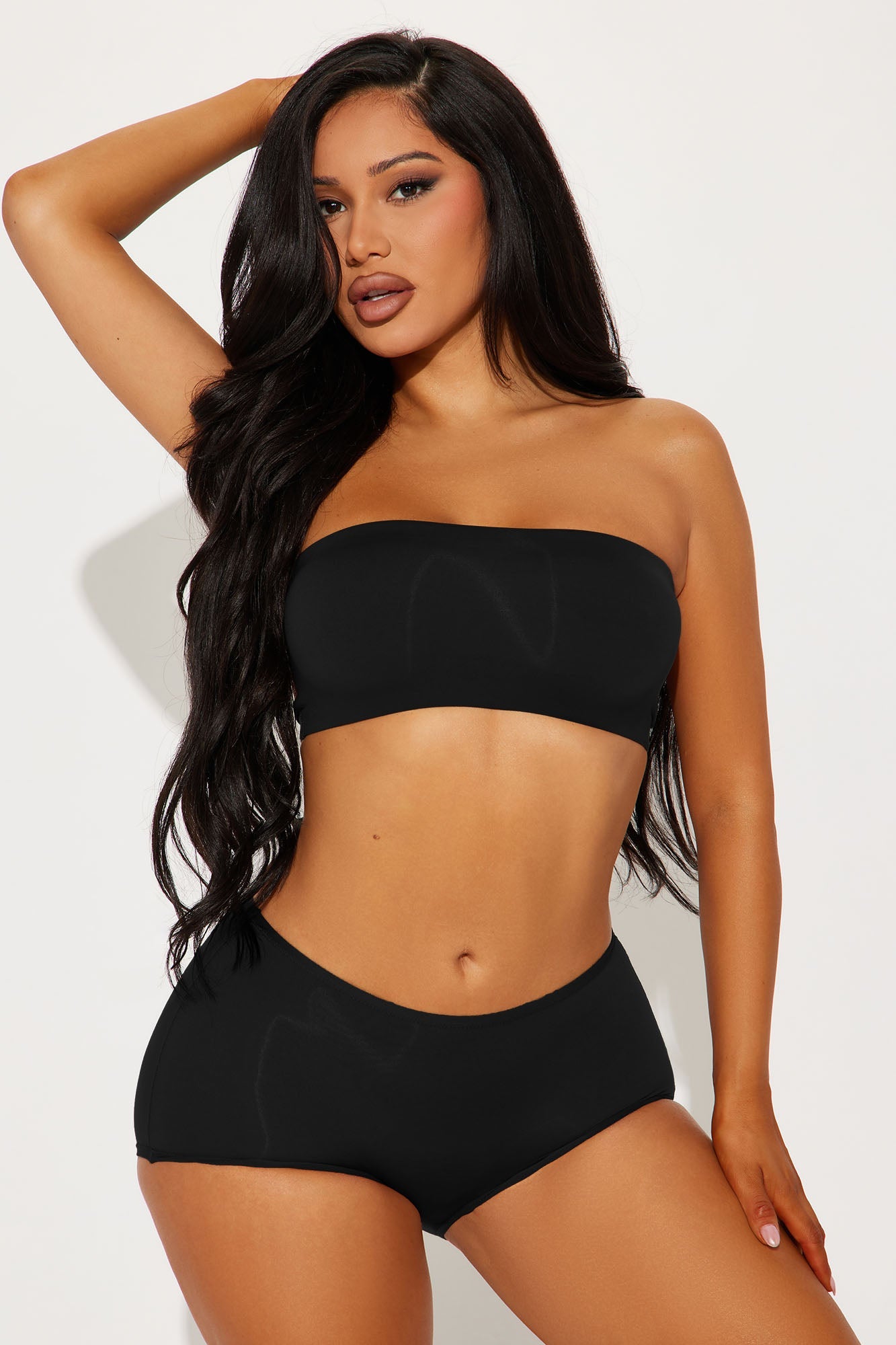 Light As A Feather Microfiber Boyshort Panty - Black