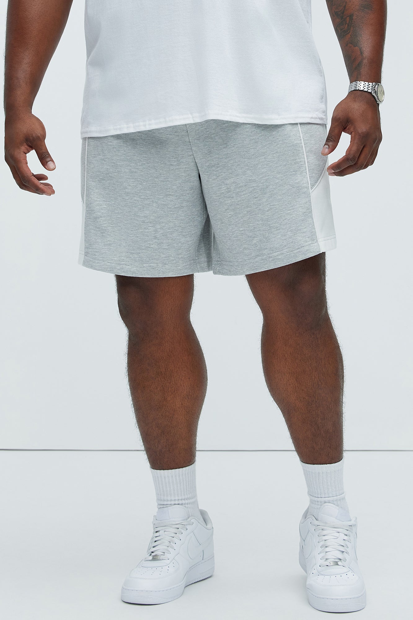 Tyson Pick Me Up Relaxed Shorts - Heather Grey