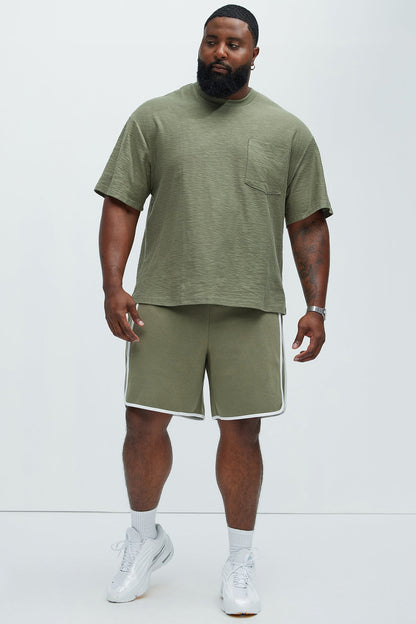 Tyson No Going Back Relaxed Shorts - Olive
