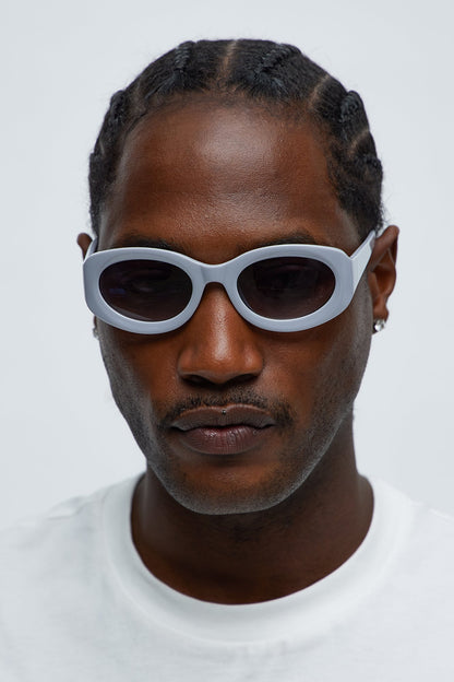 Round Eyes Sunglasses - Grey
