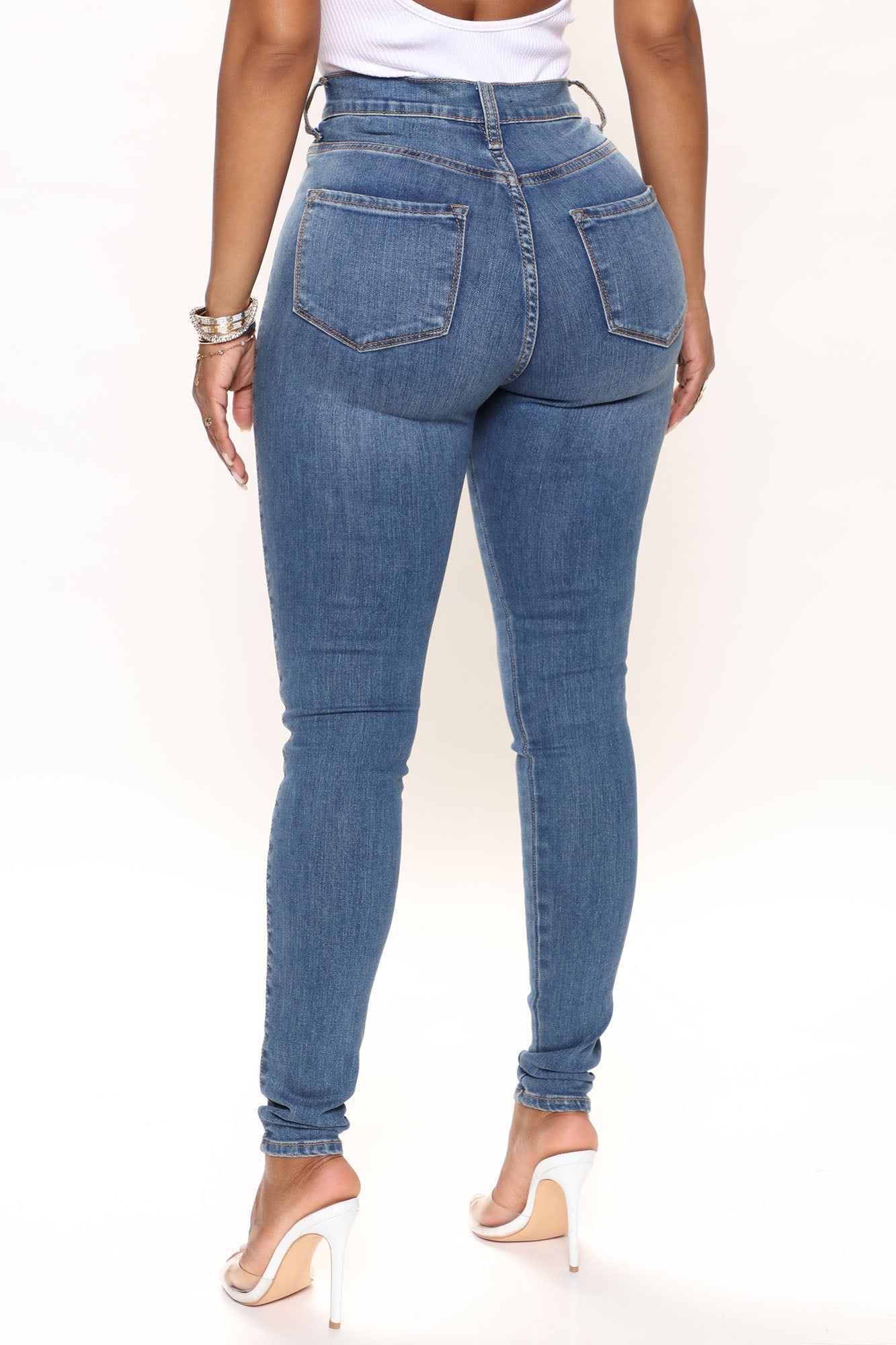 Luxe High Waist Skinny Jeans - Medium