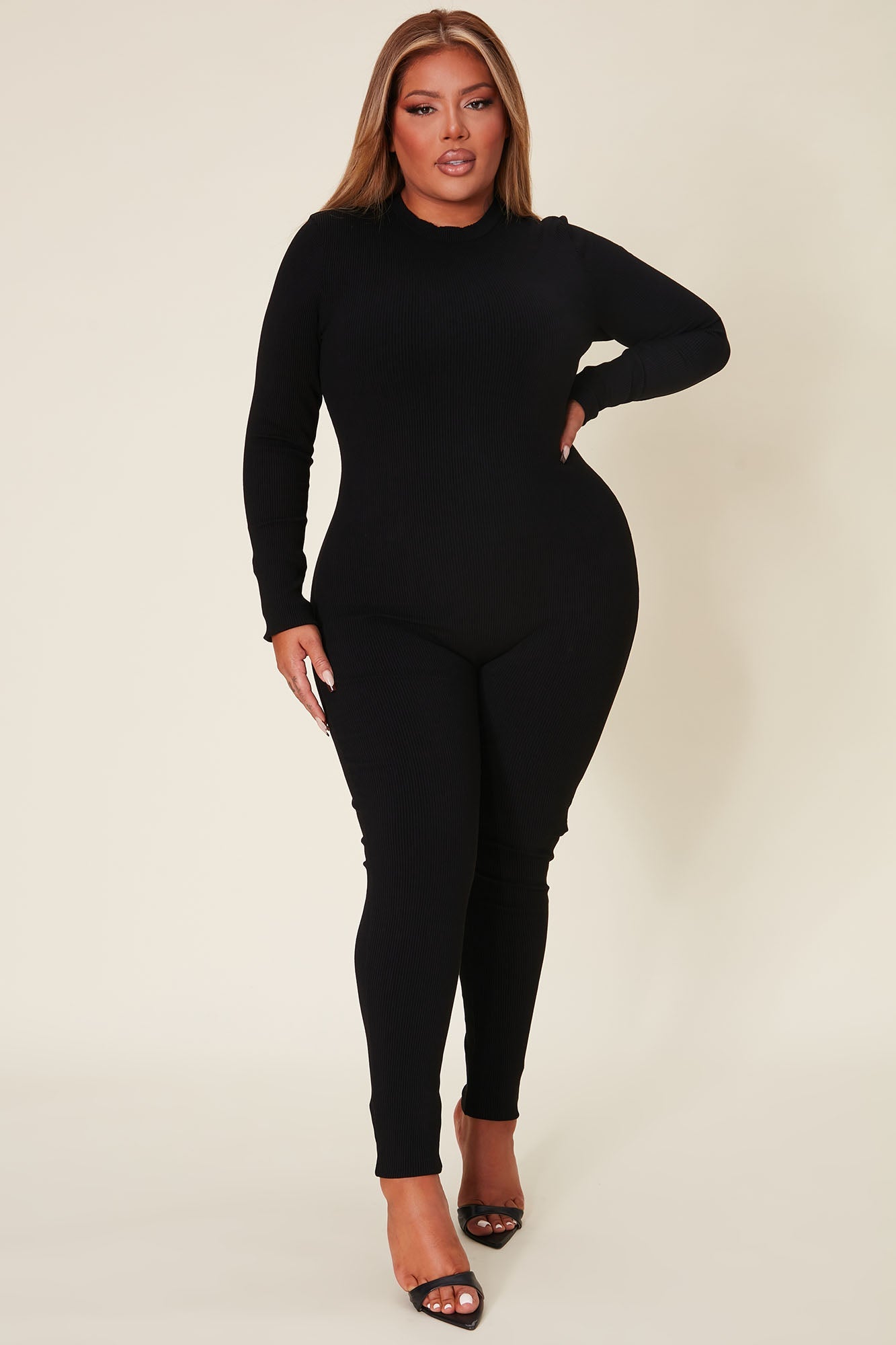Maribel Snatched Jumpsuit - Black