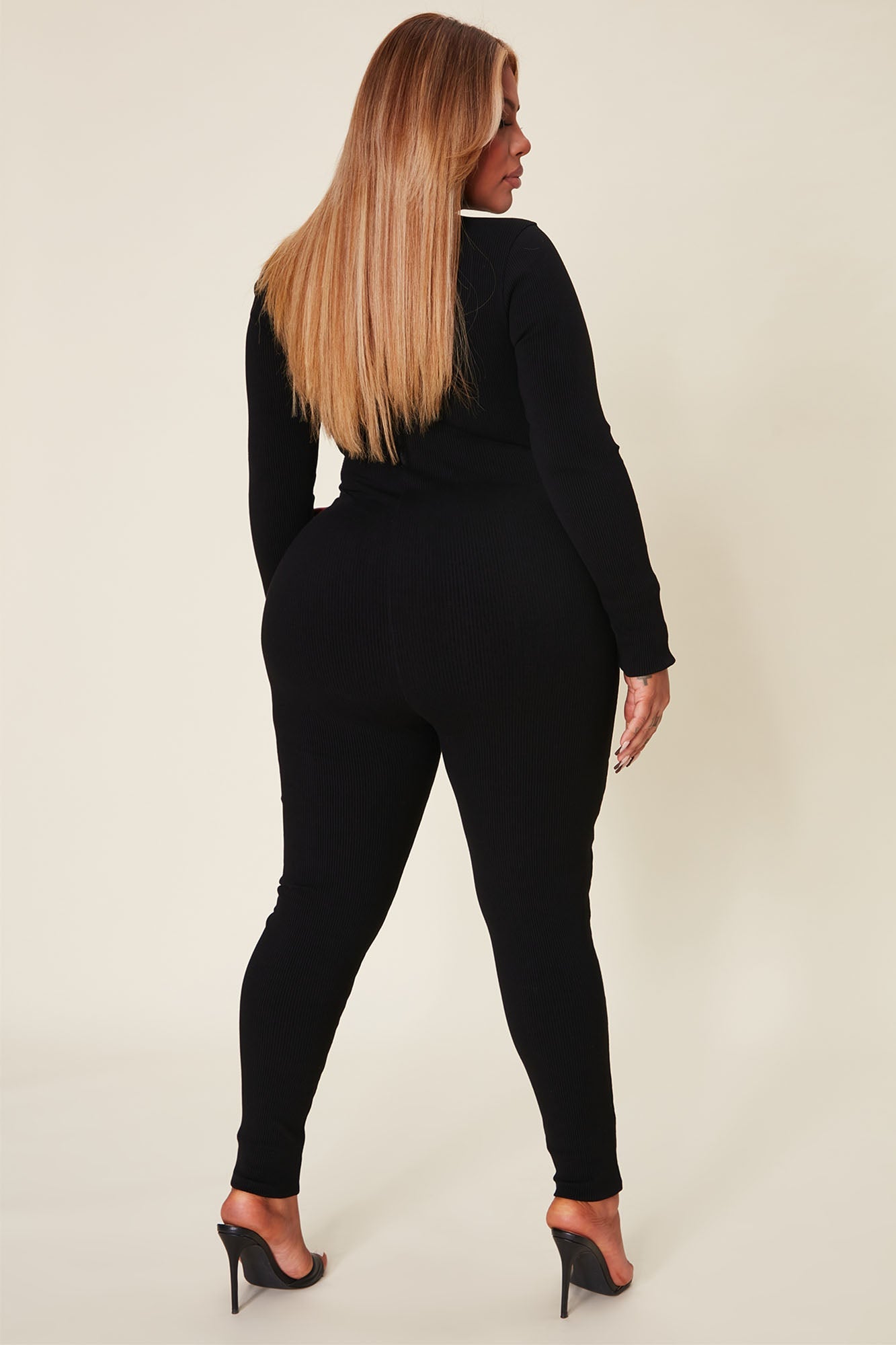 Maribel Snatched Jumpsuit - Black
