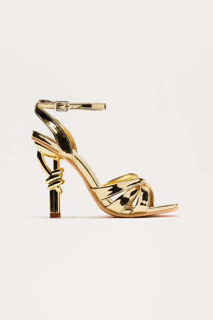 Liane Heeled Sandals - Gold