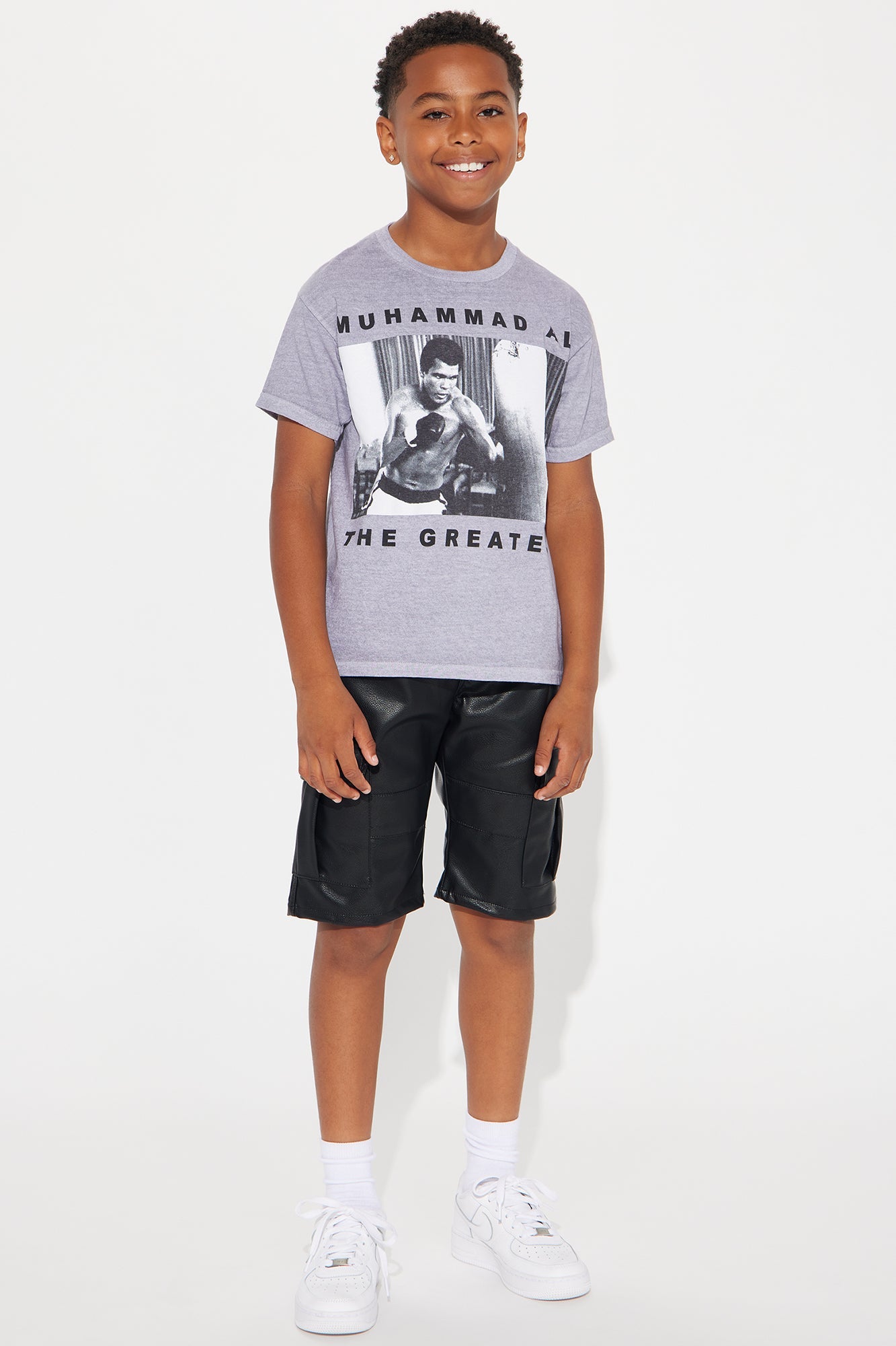 Mini Muhammad Ali The Greatest Short Sleeve Tee - Grey