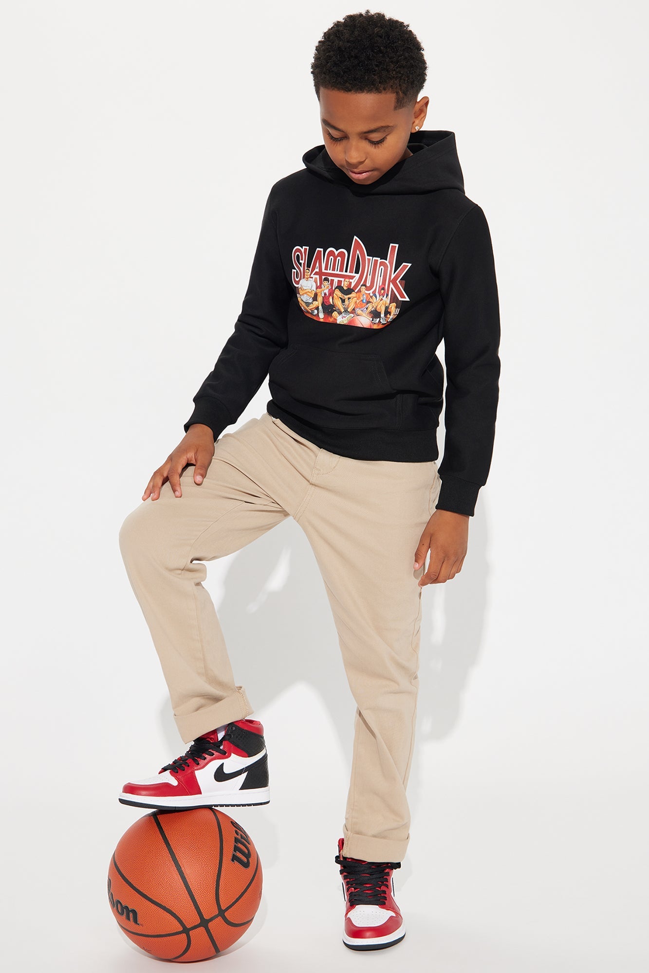 Mini Slam Dunk Hoodie - Black