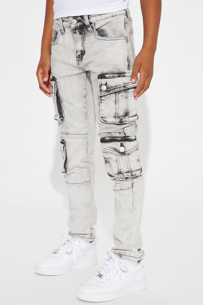 Mini This Is How We Roll Denim Jeans - Grey