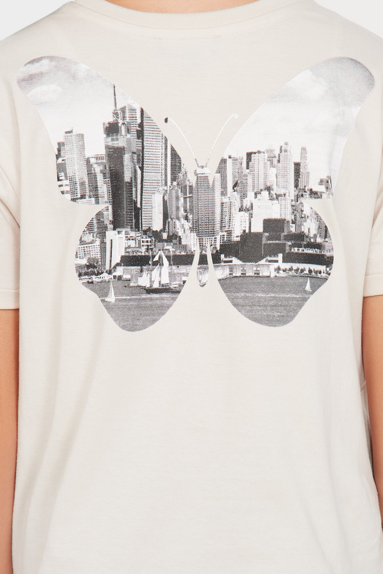 Mini New York City Butterfly Tee - Grey