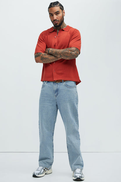 Dean Straight Jeans - Light Blue Wash