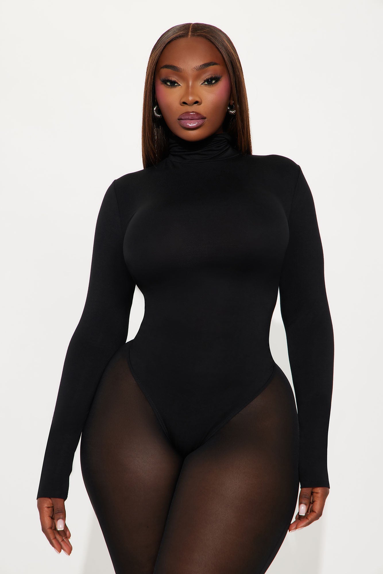 Modal Open Back Bodysuit - Black