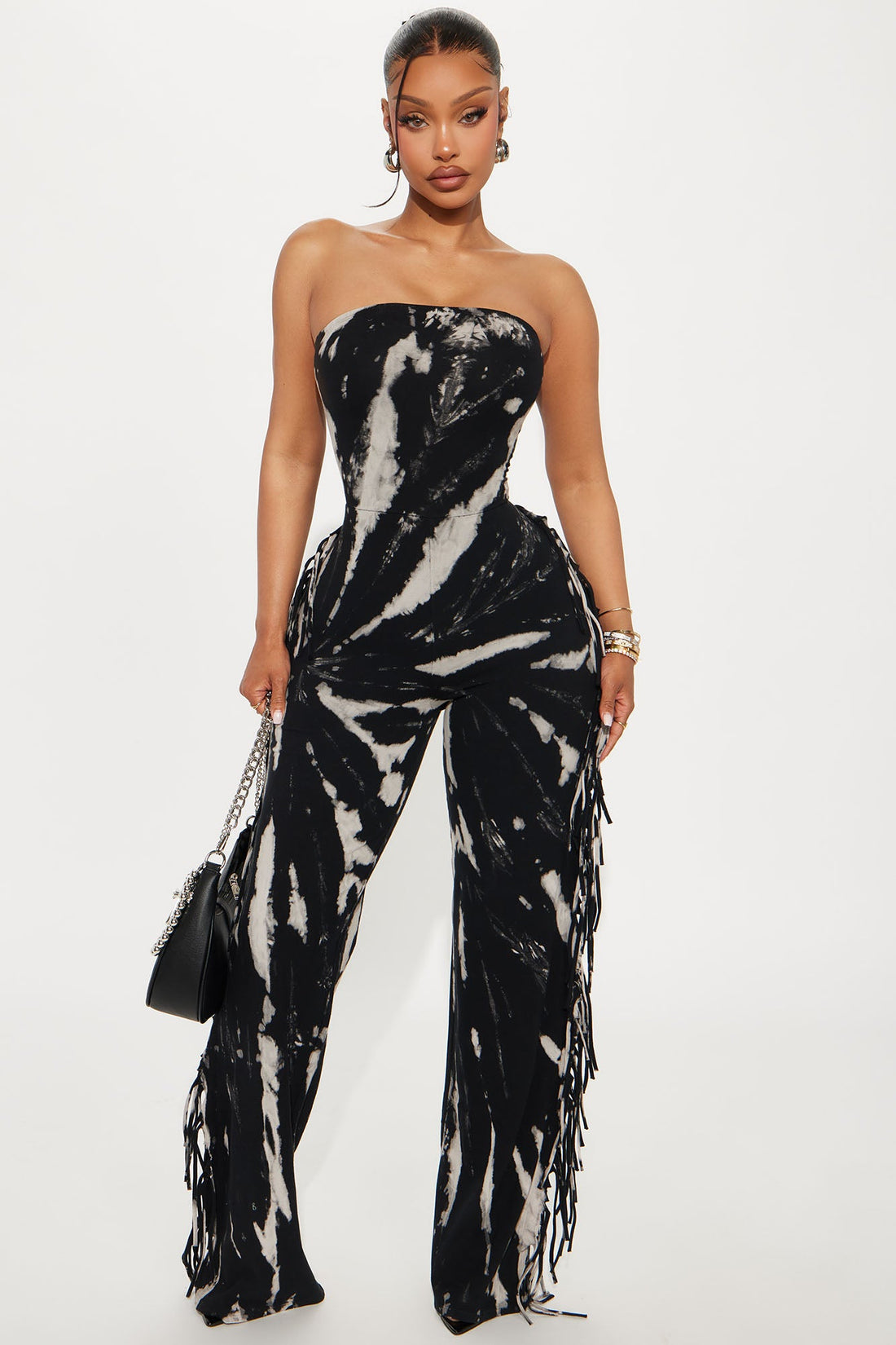 Wait For Me Jumpsuit - Black/combo