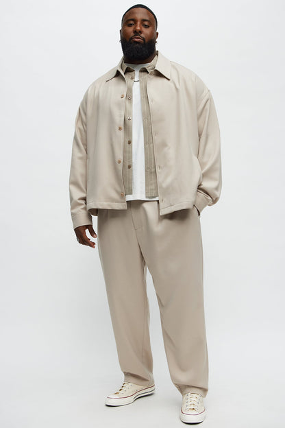 Relaxed Mara Overshirt - Tan