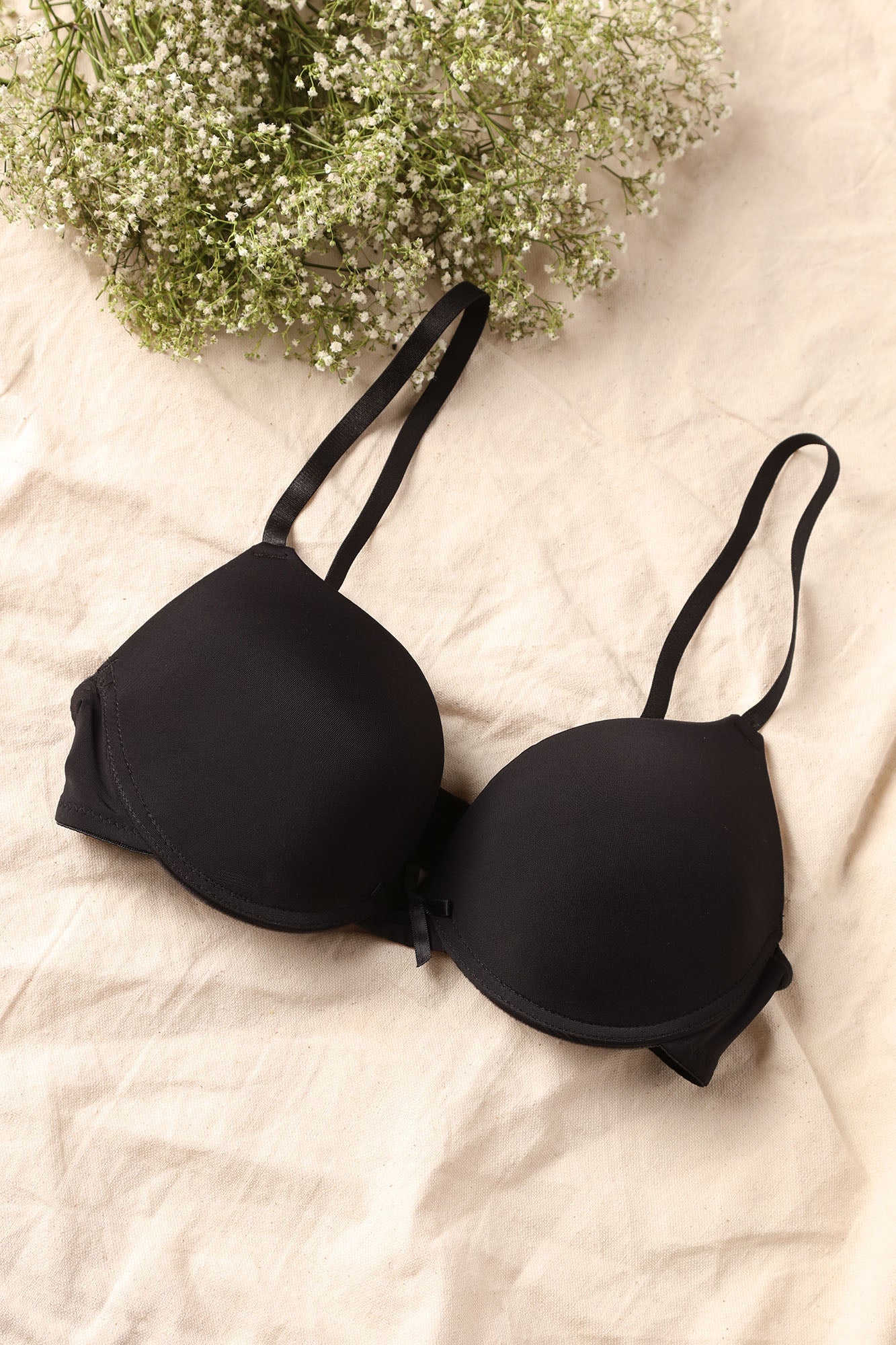 Seize The Day Push Up Bra - Black