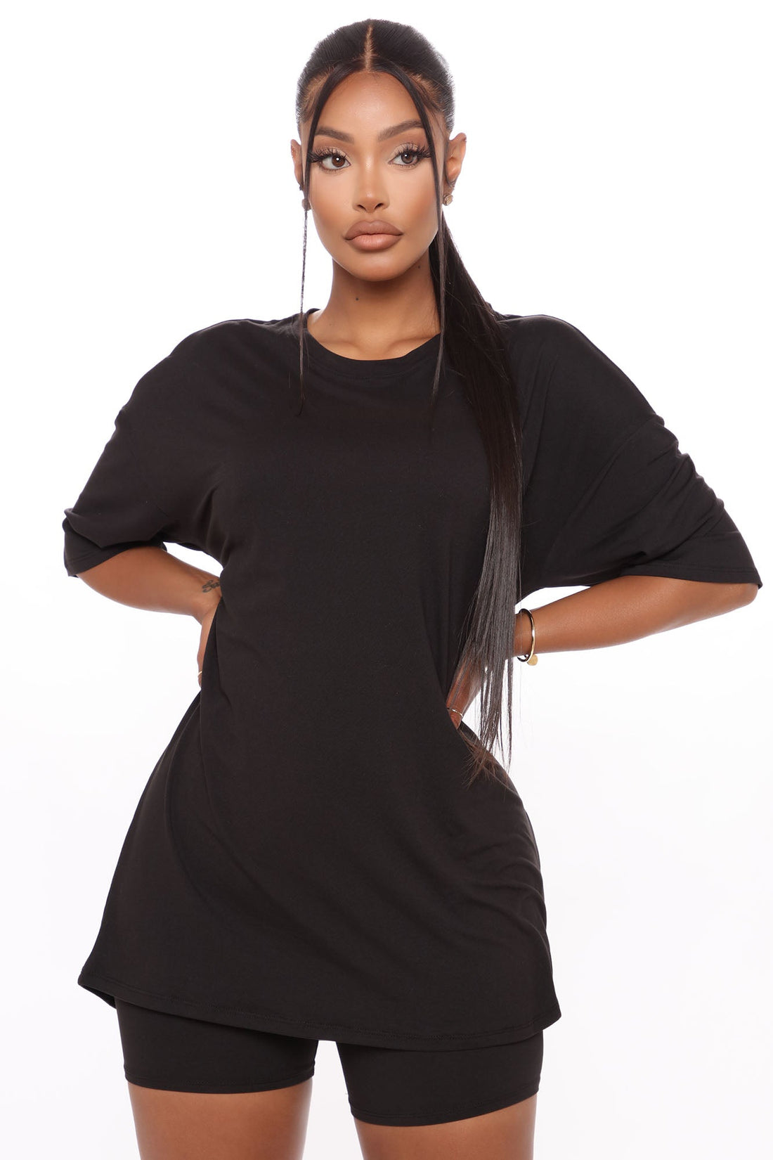 Weekend Vibes Short Set - Black