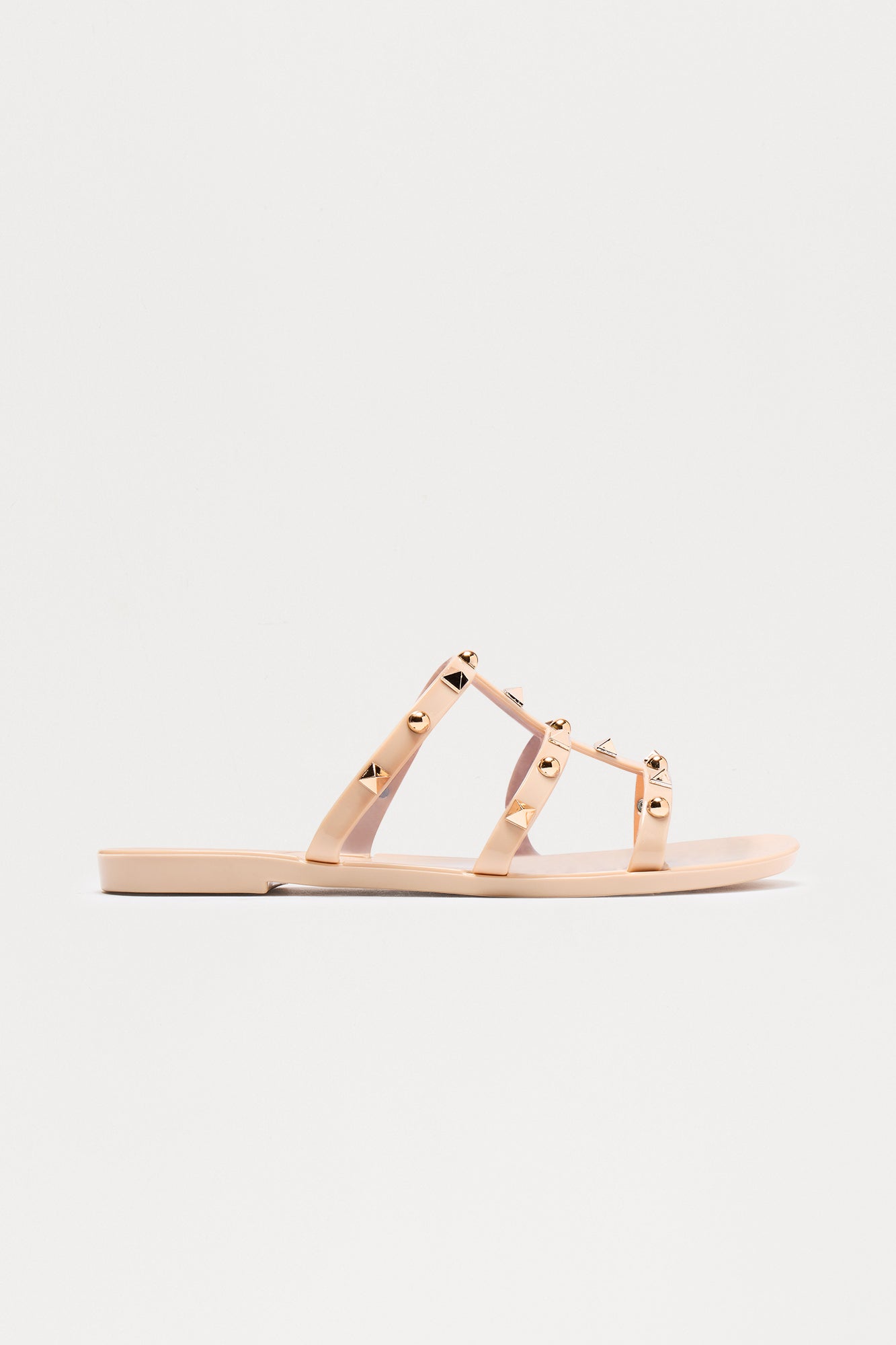 Eira Studded Sandals - Beige