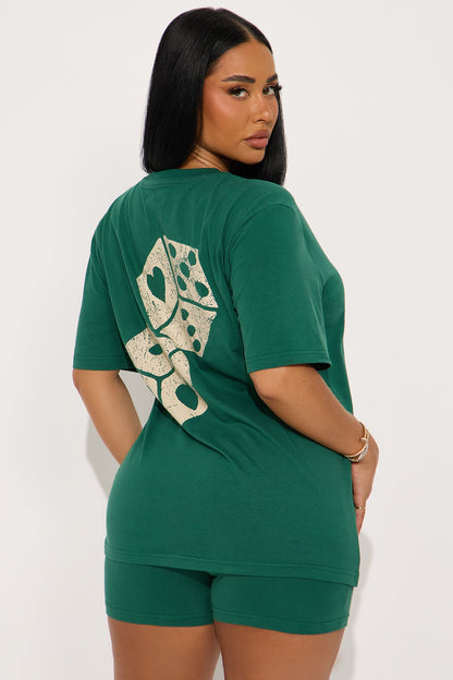 Feeling Lucky Short Set - Hunter