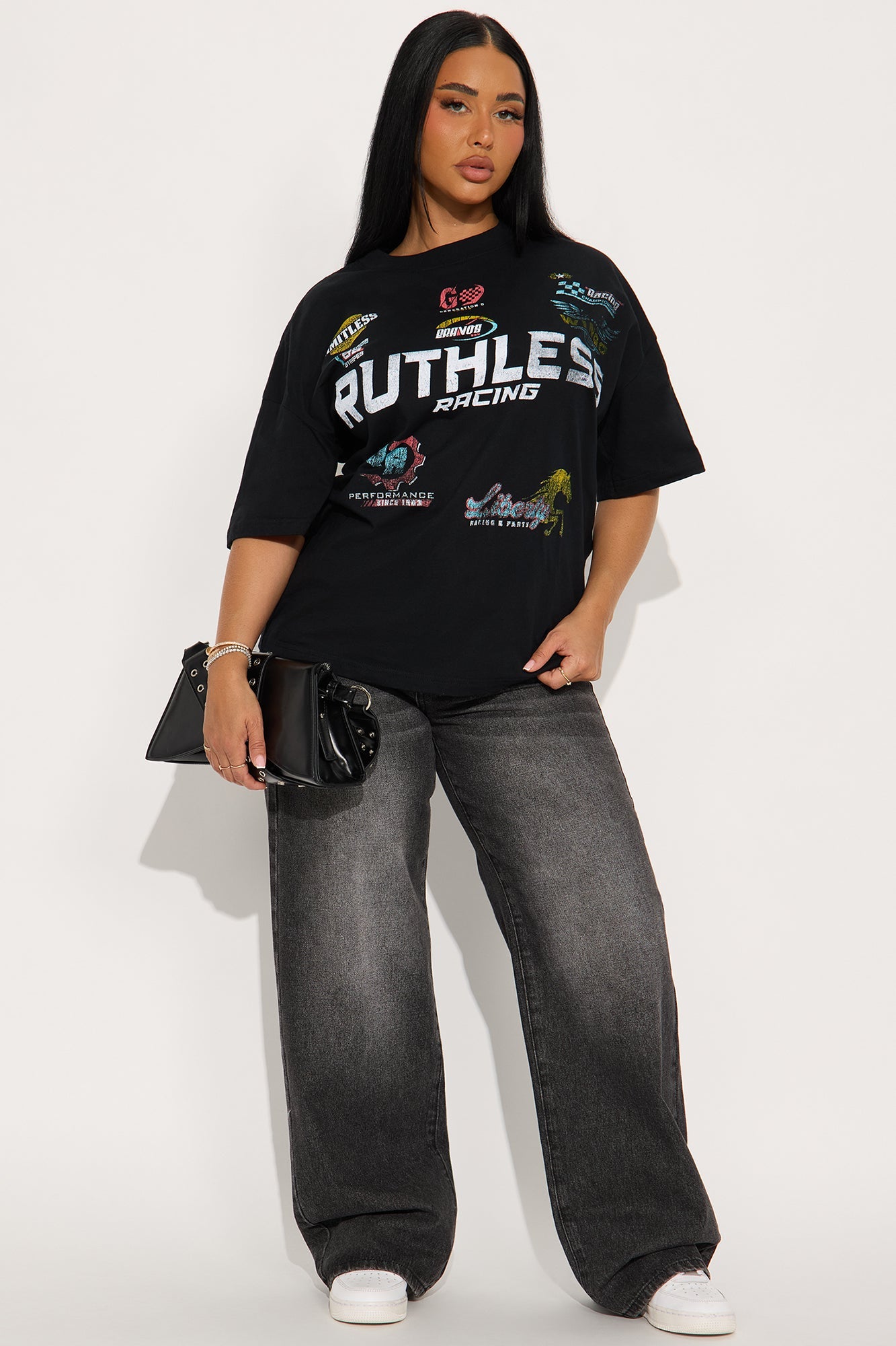 Ruthless Racing Washed Tee - Black