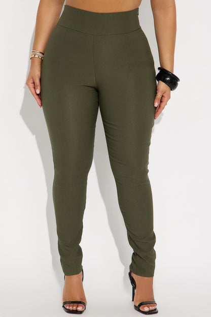 Venetian High Rise Pants - Olive