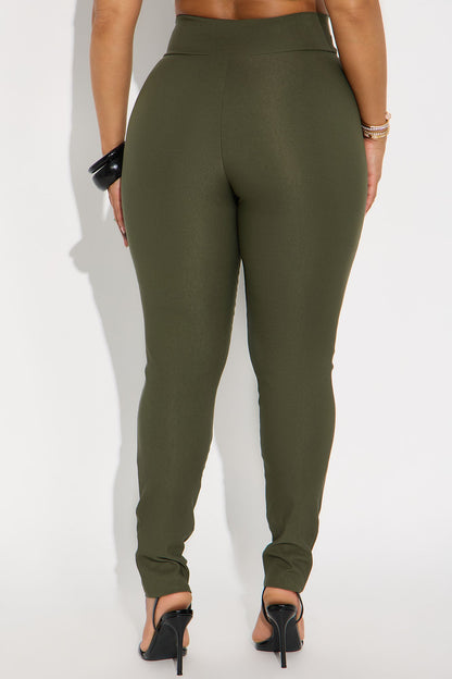 Venetian High Rise Pants - Olive