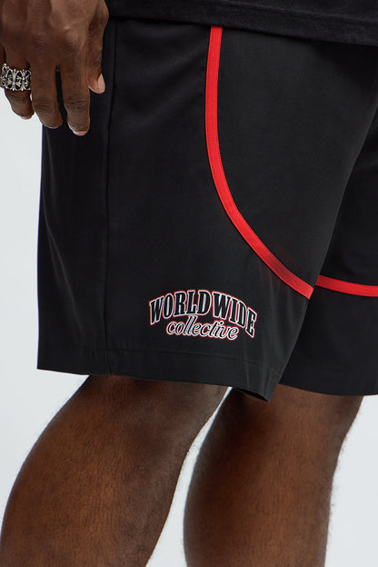Relaxed 83 Contrast Binding Shorts - Black