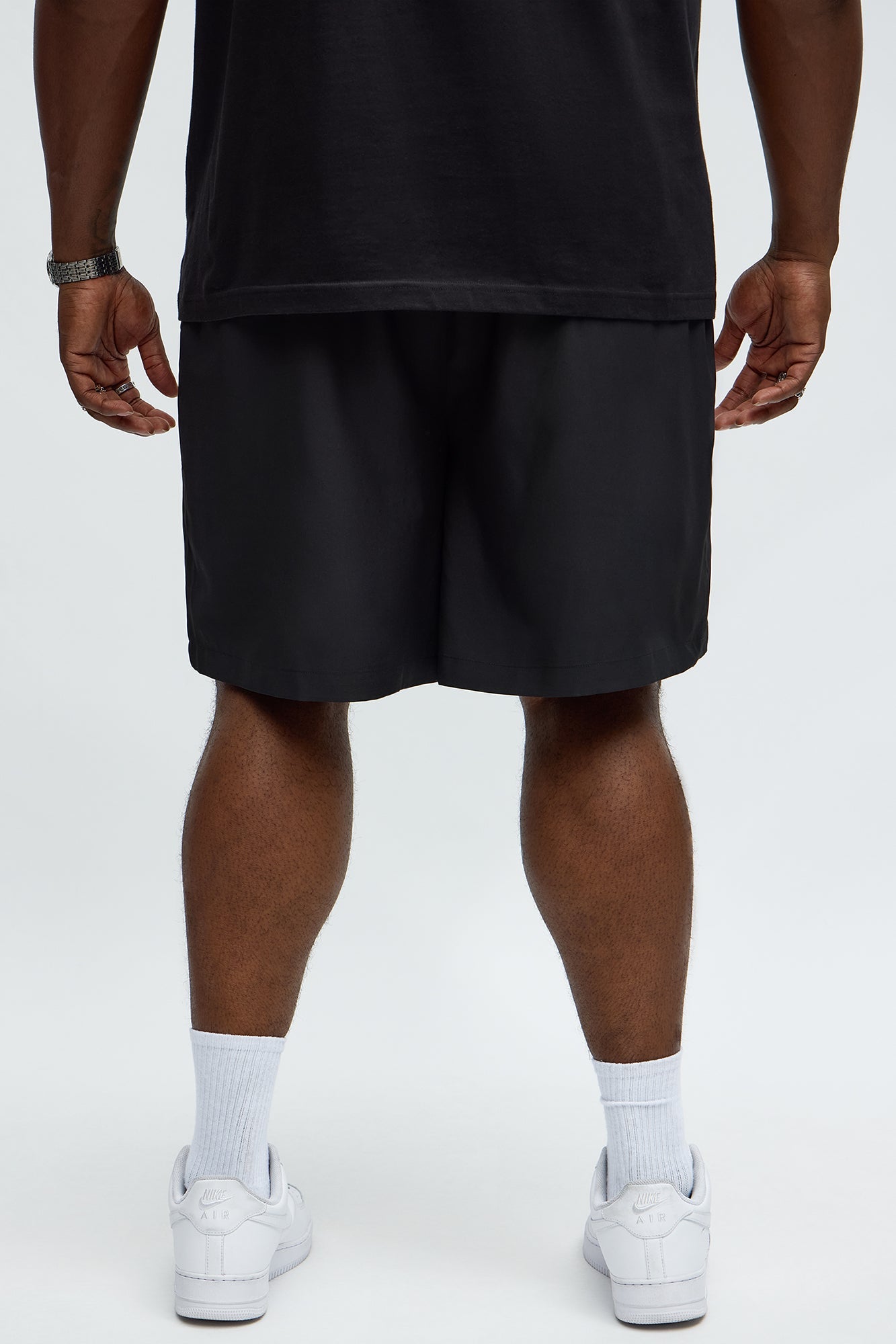 Relaxed 83 Contrast Binding Shorts - Black